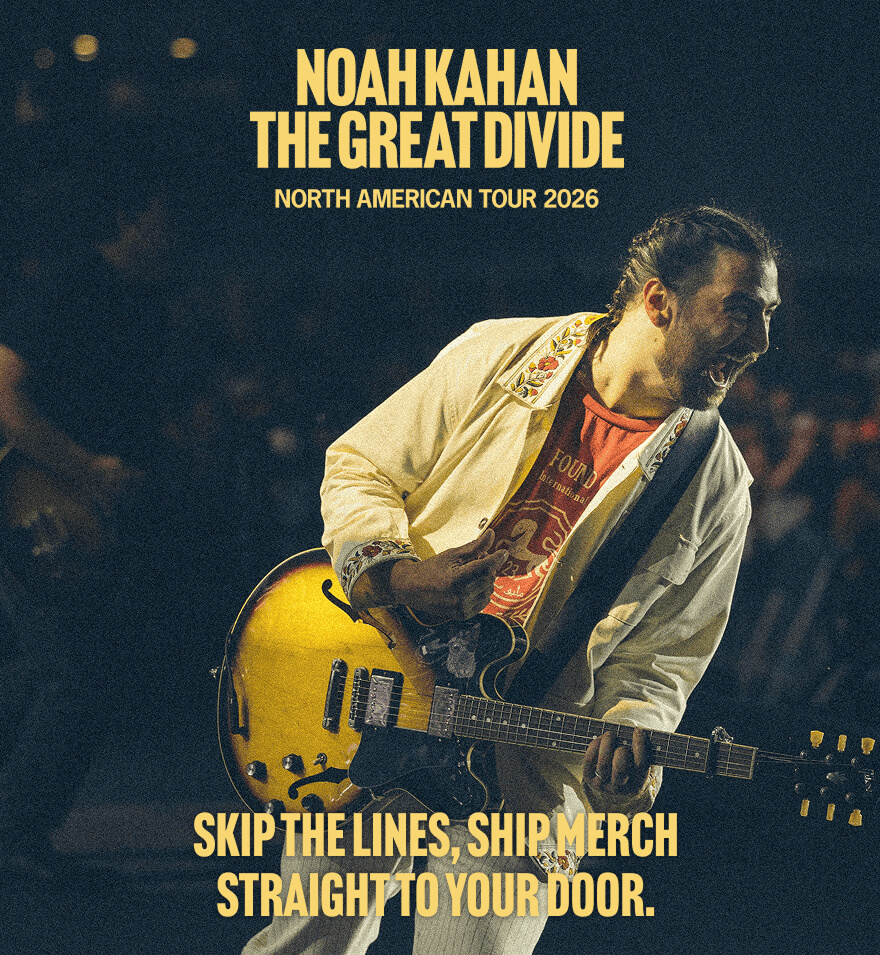 Noah Kahan The Great Divide - North America Tour 2026 - Skip the lines, ship your merch straight to your door