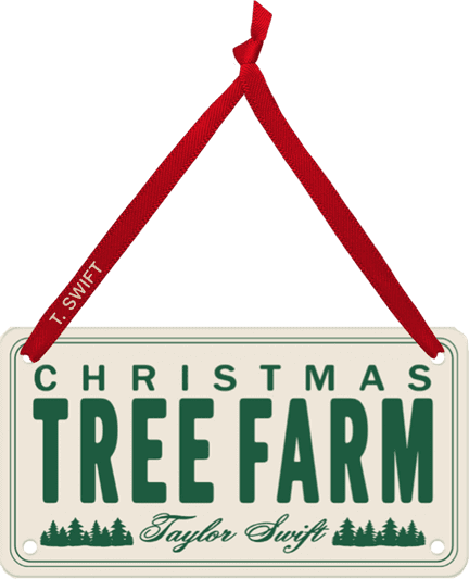 Christmas Tree Farm  license plate ornament