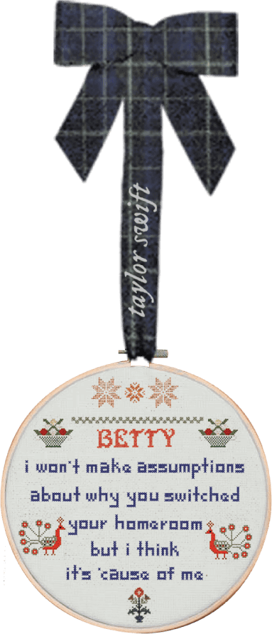 Folklore 'Betty' lyric ornament